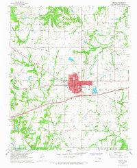 Okemah 1967 topographic map thumbnail