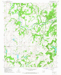 Okemah SE 1967 topographic map thumbnail
