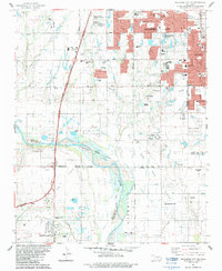 Oklahoma City SE 1986 topographic map thumbnail