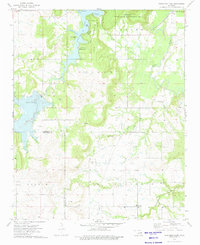 Okmulgee Lake 1973 topographic map thumbnail