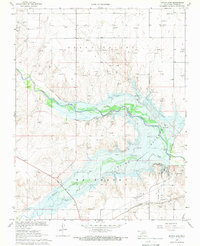 Optima Dam 1968 topographic map thumbnail