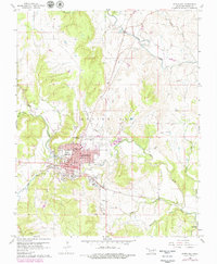 Pawhuska 1960 topographic map thumbnail