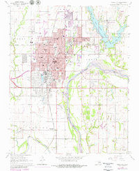 Ponca City 1968 topographic map thumbnail