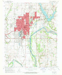 Ponca City 1968 topographic map thumbnail