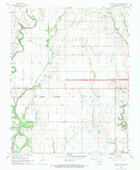 Ponca City NW 1968 topographic map thumbnail