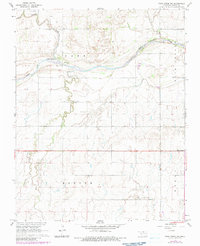 Pond Creek NW 1968 topographic map thumbnail