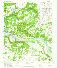 Porum 1963 topographic map thumbnail