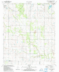 Post Oak Creek 1991 topographic map thumbnail