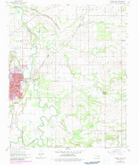 Poteau East 1968 topographic map thumbnail