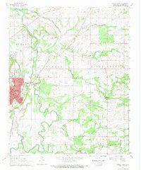 Poteau East 1968 topographic map preview
