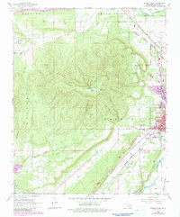 Poteau West 1968 topographic map thumbnail