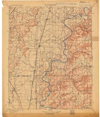 Pryor topographic map thumbnail
