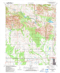 Quanah Mountain 1991 topographic map thumbnail