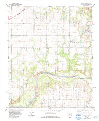 Quanah NE 1984 topographic map thumbnail