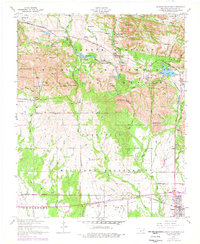 Quanah Mountain 1956 topographic map thumbnail
