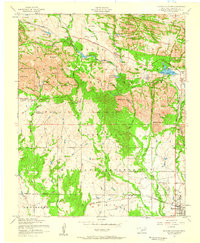 Quanah Mountain 1956 topographic map thumbnail