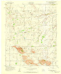 Rainy Mountain Creek 1956 topographic map thumbnail