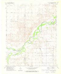 Red Horse Creek 1973 topographic map thumbnail