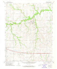 Red Rock 1972 topographic map thumbnail