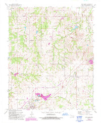 Roff North 1967 topographic map thumbnail