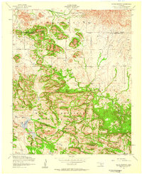 Saddle Mountain 1956 topographic map thumbnail