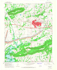 Sallisaw 1967 topographic map thumbnail