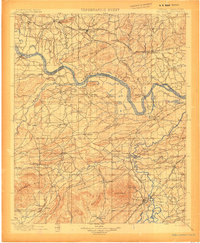 Sallisaw topographic map thumbnail
