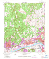 Sand Springs 1956 topographic map thumbnail
