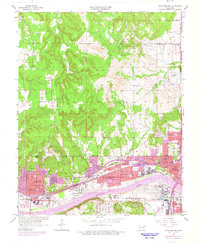 Sand Springs 1956 topographic map thumbnail