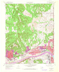 Sand Springs 1956 topographic map thumbnail