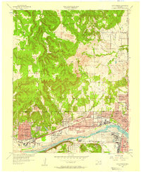 Sand Springs 1956 topographic map thumbnail