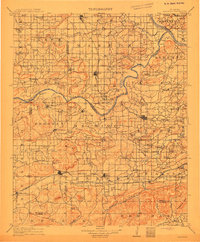 Sansbois 1911 topographic map thumbnail