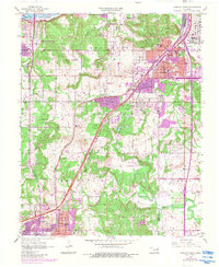Sapulpa North 1956 topographic map thumbnail