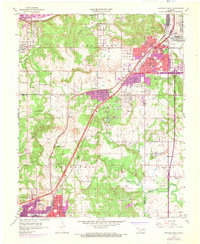 Sapulpa North 1956 topographic map thumbnail