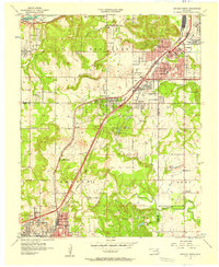 Sapulpa North 1956 topographic map thumbnail