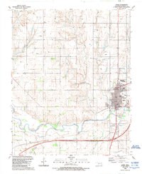 Sayre 1989 topographic map thumbnail