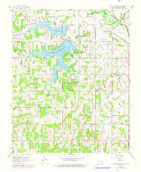 Shawnee Reservoir 1966 topographic map thumbnail