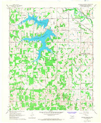 Shawnee Reservoir 1966 topographic map thumbnail