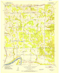 Shoals 1951 topographic map thumbnail