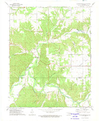 Siloam Springs NW 1972 topographic map thumbnail