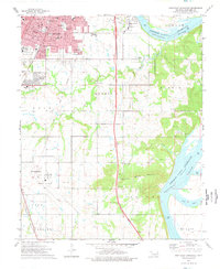 Southeast Muskogee 1974 topographic map thumbnail