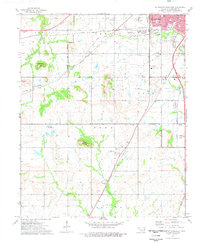 Southwest Muskogee 1974 topographic map thumbnail