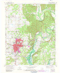 Tahlequah 1972 topographic map thumbnail