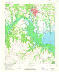 Tishomingo 1967 topographic map thumbnail