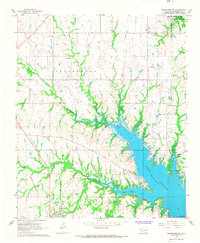Tishomingo SW topographic map thumbnail