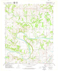 Twin Mounds 1975 topographic map thumbnail