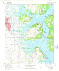 Wagoner East 1974 topographic map thumbnail