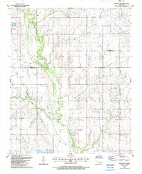Walters NE 1987 topographic map thumbnail