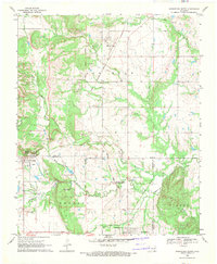 Wapanucka North 1969 topographic map thumbnail