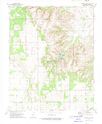 Watonga Lake 1972 topographic map thumbnail